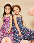 Robe longue bleu marine à imprimé fleuri FRULUETTE 1 / 23E2PFX2RBS070
