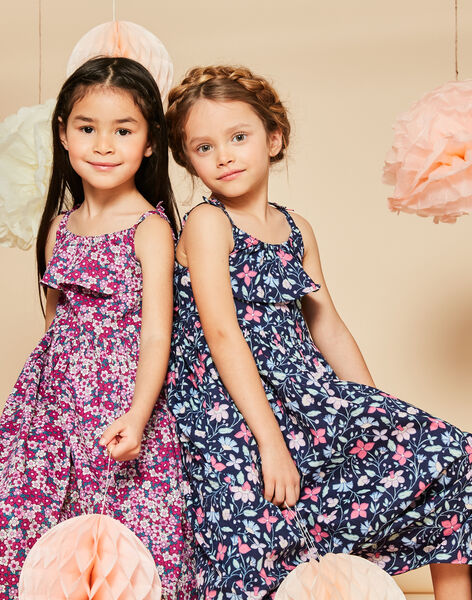 Robe longue bleu marine à imprimé fleuri FRULUETTE 1 / 23E2PFX2RBS070