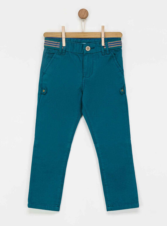 Pantalon bleu canard PELICAGE / 18H3PGE1PAN209