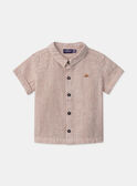 Chemise manches courtes rayée MAROLLAND / 25E1BGP1CHMI814