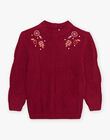 Pull groseille en maille DYABOLETTE / 22H2PFU1PULD307