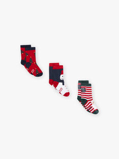 Lot de 3 paires de chaussettes de Noël enfant garçon BOLOTAGE / 21H4PGR1LC3502