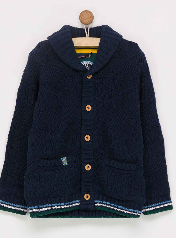 Gilet bleu marine PIAGE / 18H3PGH1GIL713