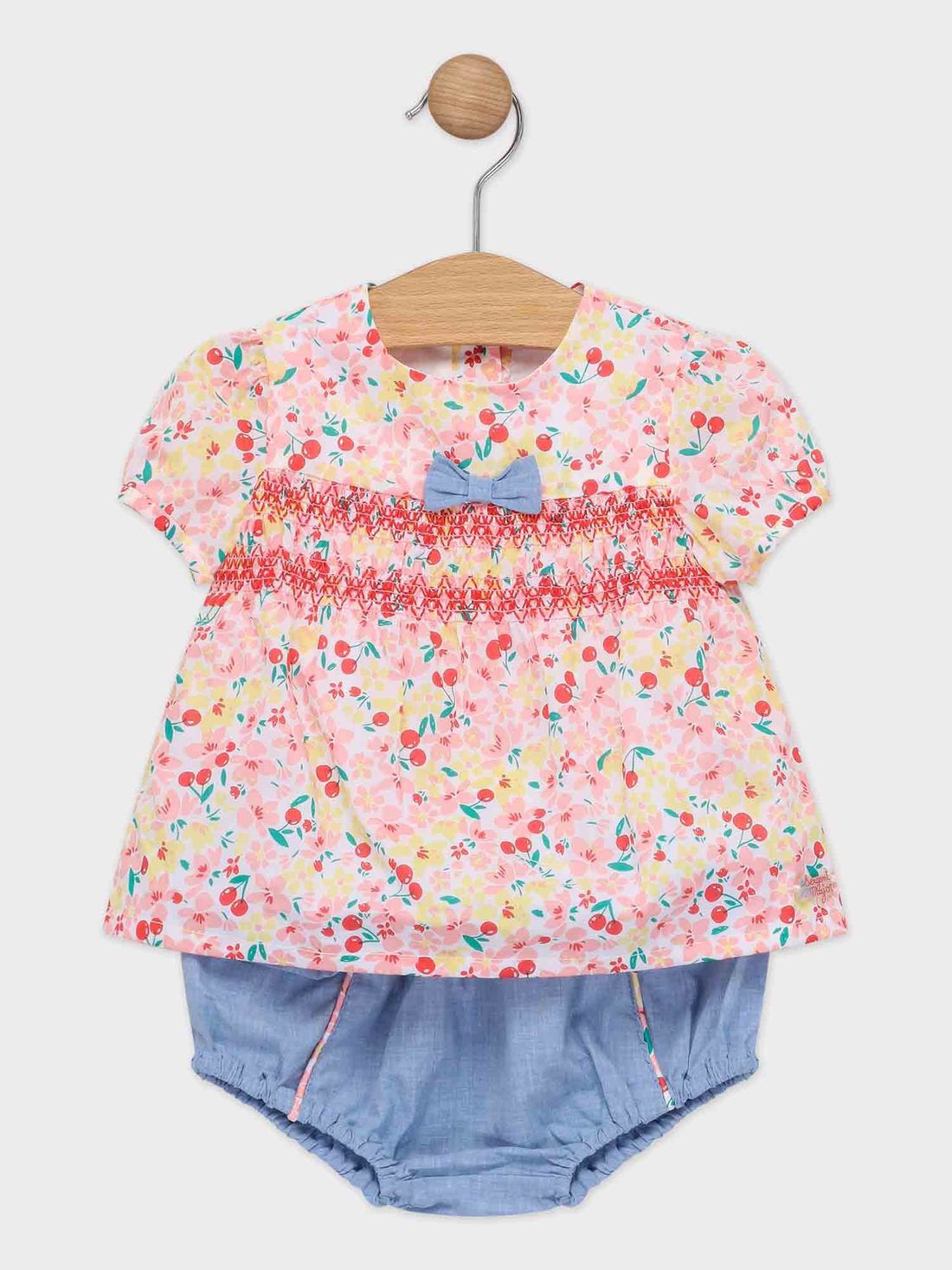 Ensemble blouse fleurie et bloomer bébé fille : Les Jours Fleuris bébé |  SergentMajor