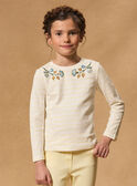 T-shirt marinière jaune sequins MIXMARETTE 2 / 25E2PF52TML001