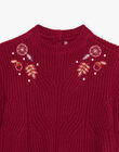 Pull groseille en maille DYABOLETTE / 22H2PFU1PULD307