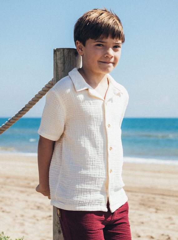 Chemise écrue MRACLAGE / 25E3PGR1CHM005