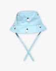 Bob bleu ciel en twill à imprimé oiseau FAYKAR / 23E4BGR1CHA020