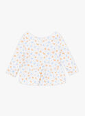 T-shirt de bain écru à imprimé fleuri KITIANA / 24E4BFG1TUV001
