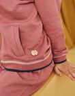 Haut de jogging à capuche rose foncé DRAGONETTE / 22H2PFL1JGHD312