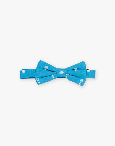 Nud papillon bleu azur en satin fantaisie FREPAPAGE / 23E4PGI1NOEC218