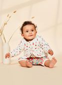 Gilet en tubique écrue avec surpiqures FADINA / 23E1BFB2CAR001