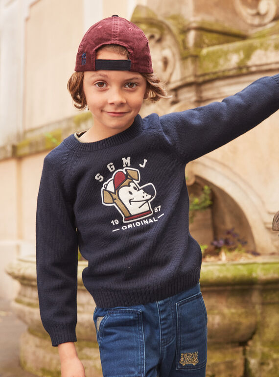 Pull Bleu marine LUMIAGE / 24H3PGM1PUL070