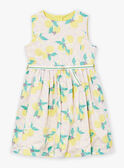 Robe réversible jaune en satin de coton LAPAKRETTE / 24H2PFI1ROBH705