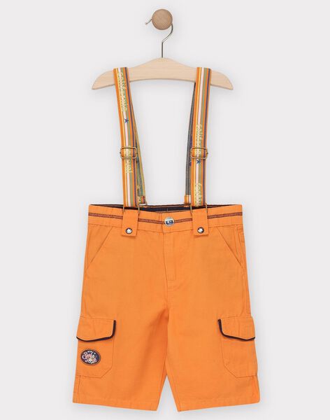Bermuda Orange A Bretelles Amovibles Garcon Les Jours Fleuris Enfant Sergentmajor