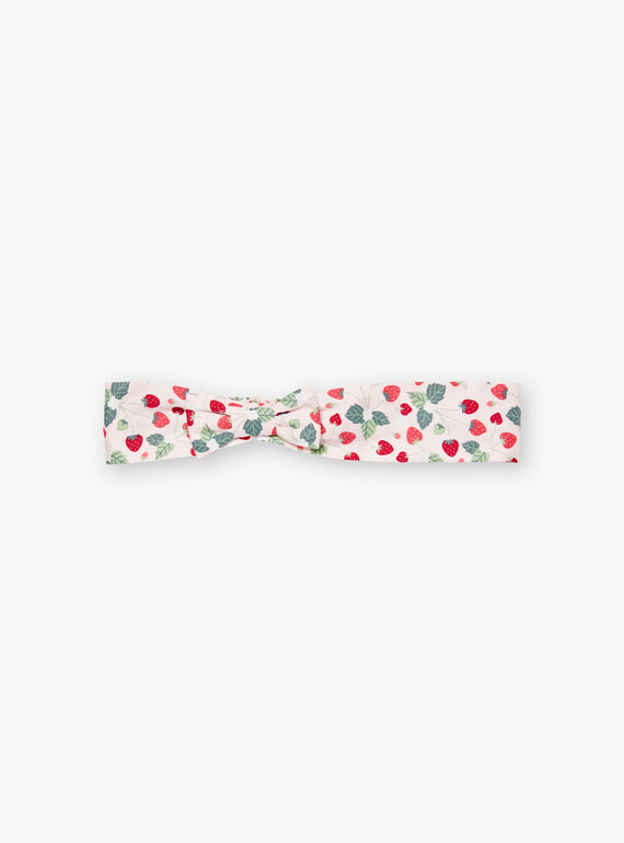 Bandeau satin imprimé fraises  ZOCHAETTE / 21E4PFJ1BAN301