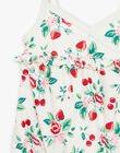 Maillot de bain écru à imprimé fleur et fruit FIROMY / 23E4BFL1MAI001