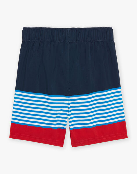 Bermuda de bain bleu marine à imprimé à rayures FRYSHORTAGE / 23E4PGM3MAI070