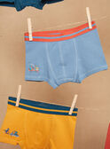 5 boxers bleu, jaune et rouge à imprimé et motif dinoaures GRUMAINAGE / 23H5PG32BOX716