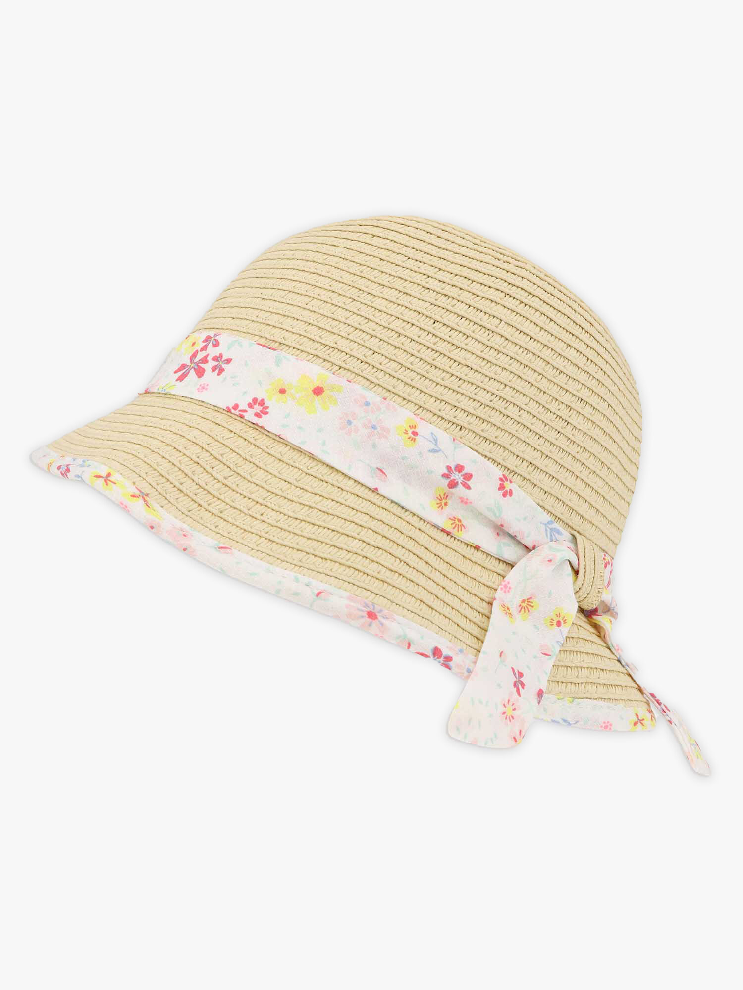 Chapeau de paille à ruban imprimé enfant fille : Chapeau et Tour de cou  enfant | SergentMajor