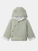 Veste à capuche en gaze de coton et jersey MOLDOVAN / 25E0CG12VESG610
