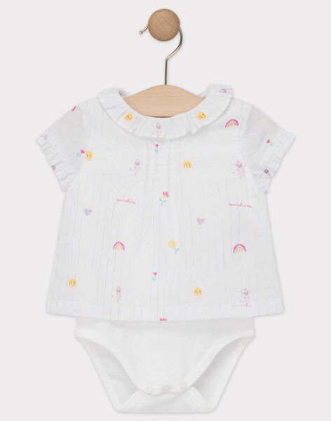Body Chemisier Ecru Bebe Fille Les Jours Fleuris Bebe Sergentmajor