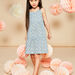 Robe courte vanille à imprimé fleuri