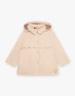 Manteau à capuche café au lait DRAPETTE / 22H2PFG1IMPI820