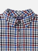 Chemise vichy à manches longues Garçon NOTRIAGE / 25H3PGP1CHMA015