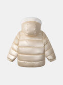 Doudoune cirée doré à capuche  LIOMETTE / 24H2PF82D3EA006