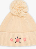 Bonnet à pompon beige KRABONETTE / 24E4PF81BON080