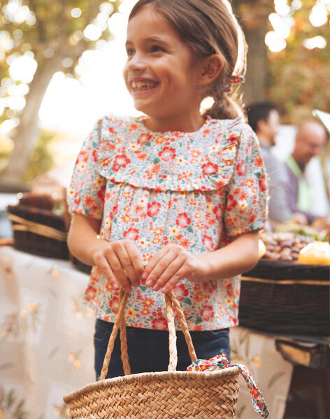 Blouse écrue à fleurs FEBLOZETTE / 23E2PFB1CHE001