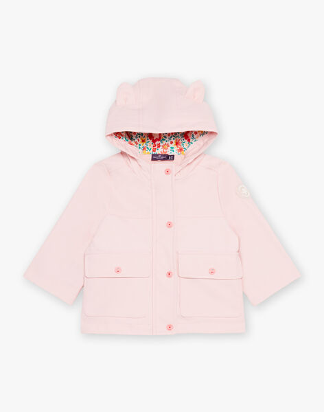 Imperméable rose ciré à capuche 3 en 1 FIMARION / 23E1BF51IMP318