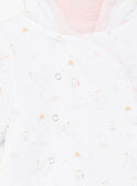 Veste à capuche rose pâle bébé fille ZOLIKA / 21E0CFG1VES301