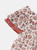 Robe terracotta patchwork KANORA / 24E1BFE1ROB001
