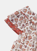 Robe terracotta patchwork KANORA / 24E1BFE1ROB001