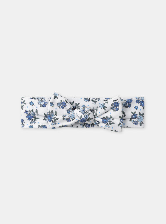 Bandeau cheveux blanc imprimé fleuri Bébé Fille NAJILL / 25H4BFQ1BAN009
