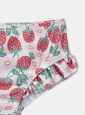 Culotte de bain imprimé fraise MITAHIS / 25E4BFC4MAI001