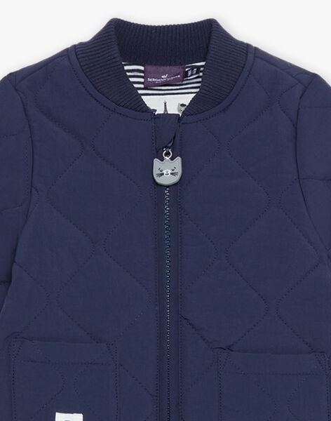 Veste bleue marine matelassée FILIPE / 23E1BG51VES070