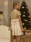 Robe à sequins dorés LEINETTE / 24H2PFT2ROB005