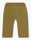 Pantalon coupe droite en twill kaki DADOCTAVE / 22H1BGD3PAN633