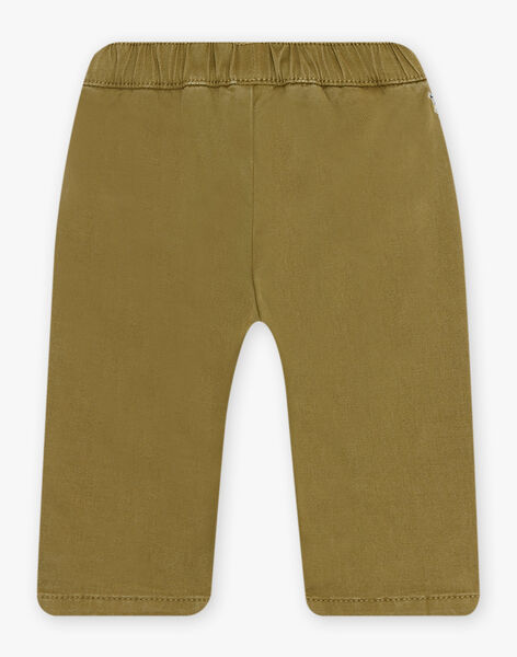 Pantalon coupe droite en twill kaki DADOCTAVE / 22H1BGD3PAN633