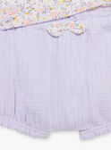 Body, bloomer et bandeau lilas à imprimé fleurs FORINE / 23E0CFT2ENSH700