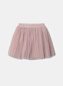 Jupe rose plissée en tulle Fille NAEJUPETTE / 25H2PF31JUP303