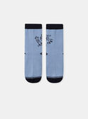 Chaussettes bleu avec skate Garçon NUSKATEAGE / 25H4PGQ2SOQ205