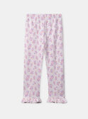 Pyjama rose imprimé fleuri Fille NUICARETTE / 25H5PFB1PYJ311