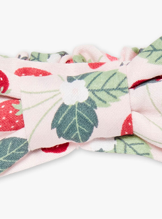 Bandeau satin imprimé fraises  ZOCHAETTE / 21E4PFJ1BAN301