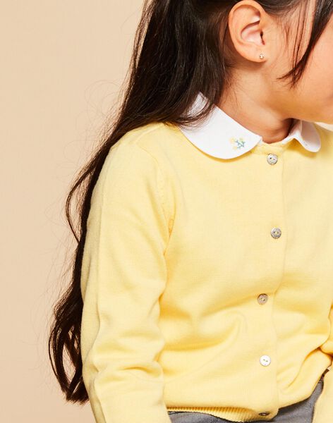Cardigan jaune en coton FRITETTE 2 / 23E2PFJ3CAR010