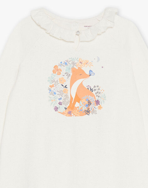 Chemise de nuit en jersey et legging à motifs renard et fleurs DOUNAETTE / 22H5PF22CHN001