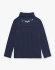 Pull à manches longues bleu marine à imprimé fleuri DROJAETTE 2 / 22H2PF81SPL622